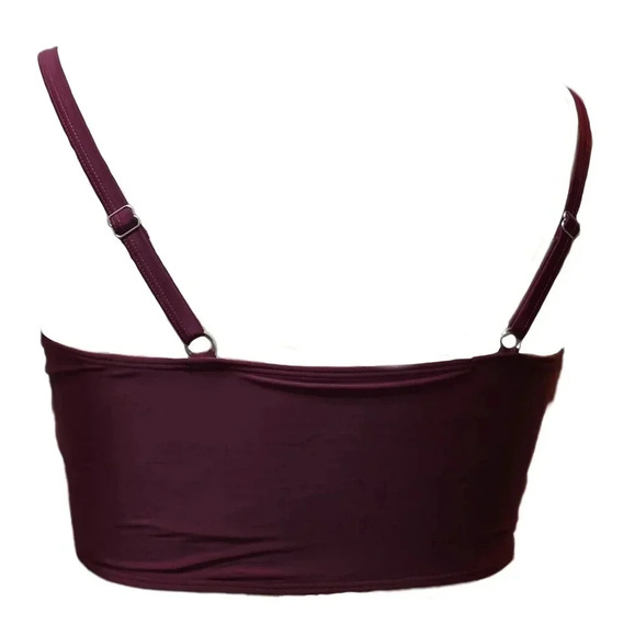 SHEIN, Size 3xl (18), Dark Red Sexy Swim Top - Picture 4 of 4